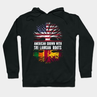 American Grown with Sri Lankan Roots USA Flag Hoodie